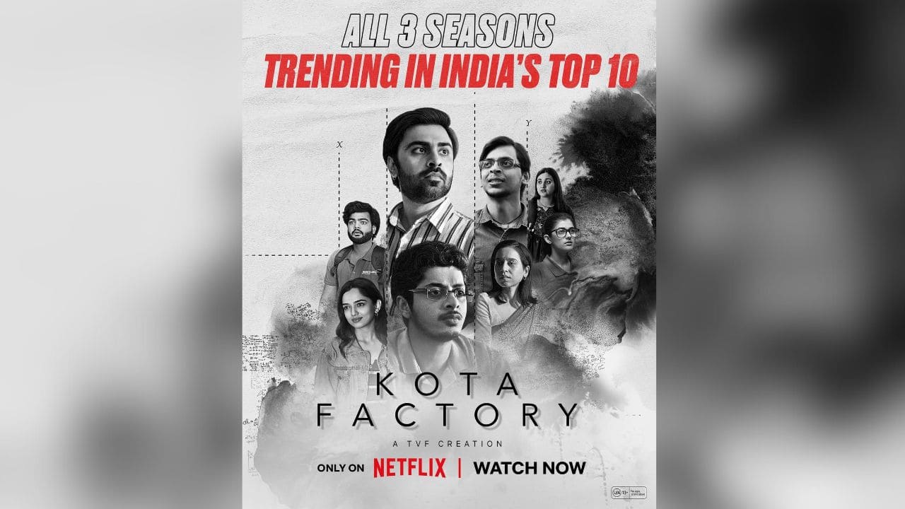 Kota Factory sweeps Netflix India top 10 across all seasons