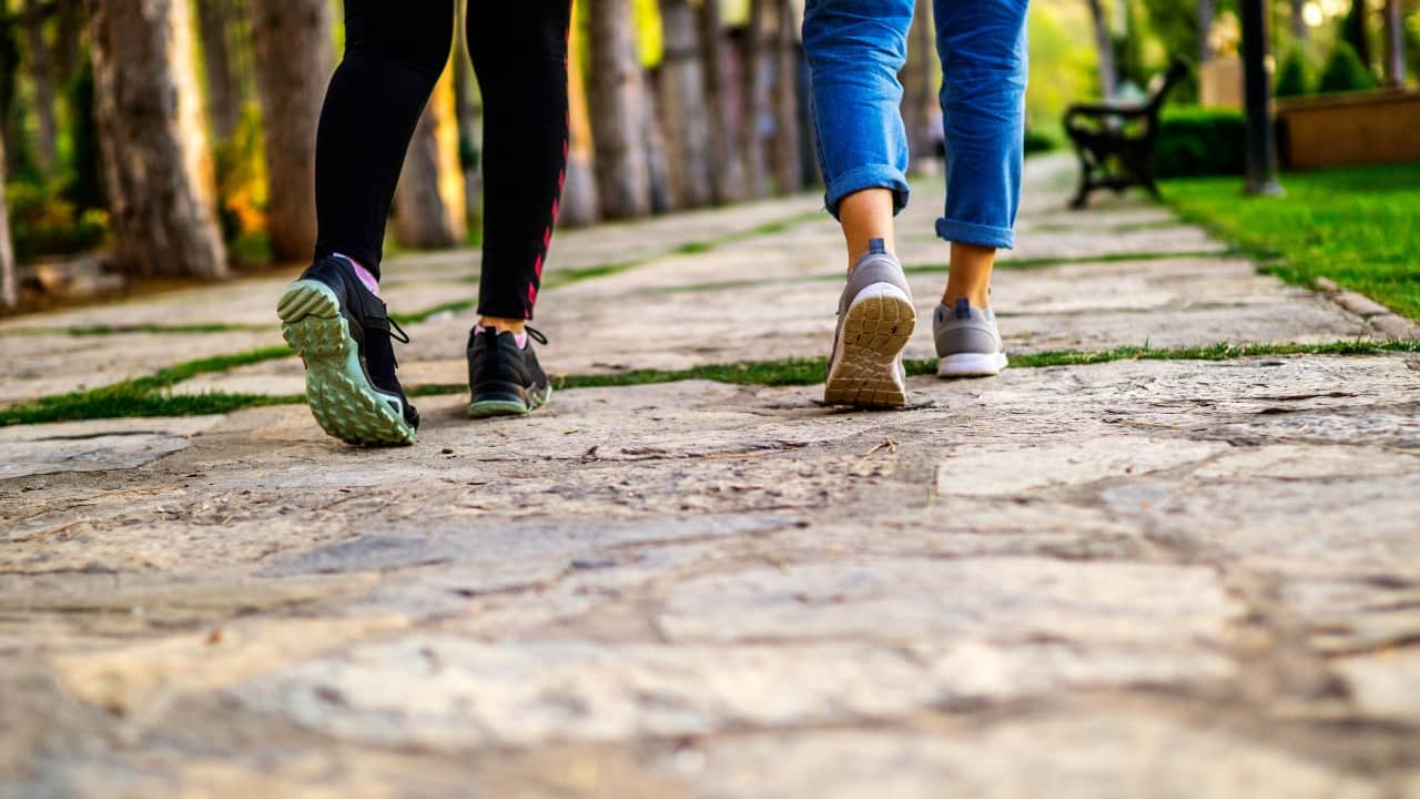 Walking: A moderate evening walk is a simple yet effective way to lower stress and promote better sleep. Walking helps regulate your body’s circadian rhythm by providing gentle exercise that can reduce anxiety and improve mood. The exposure to natural light, if done outdoors, also helps synchronize your internal clock (Image: Canva)