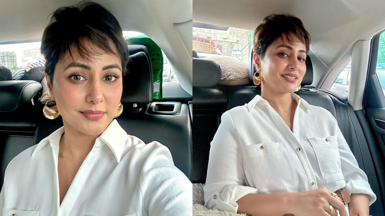 Hina Khan shares happy pics of her sporting new hairstyle, writes: 'Keep Going On'