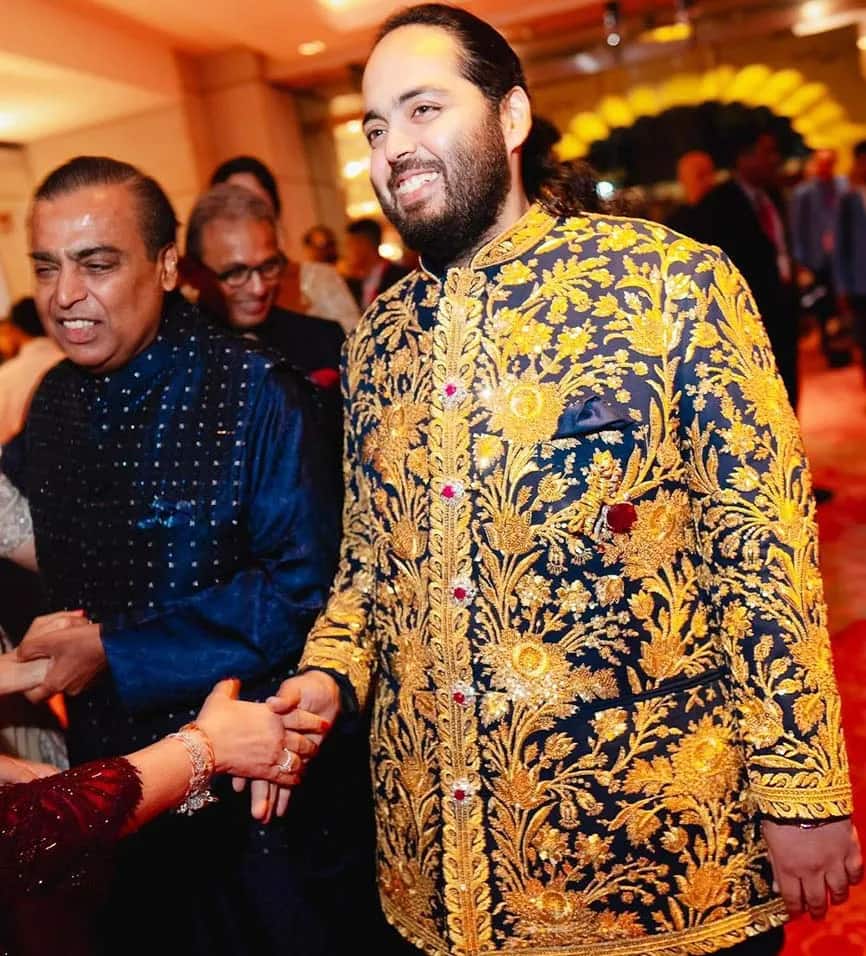 Mukesh Ambani and Anant Ambani