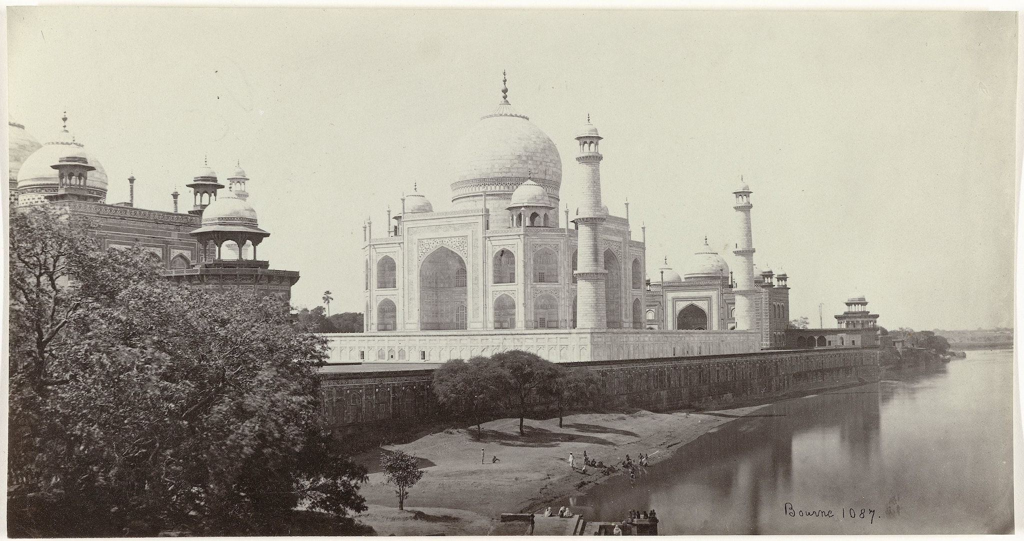 Taj Mahal from across the Yamuna river, shot by Samuel Bourne in the 1860s. (Image credit: Rijksmuseum via Wikimedia Commons)