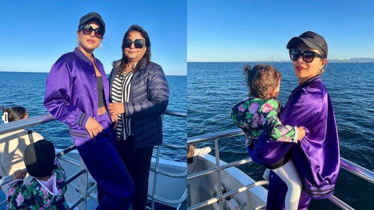 Priyanka Chopra goes whale watching with her mother and daughter in Australia, See pics