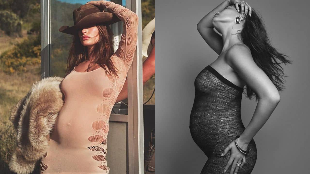 Hailey Bieber flaunts baby bump in new maternity pics, calls her baby 'little burrito'