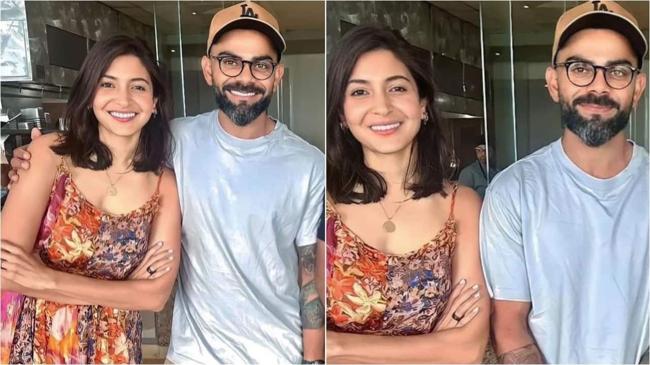 Virat Kohli holds wife Anushka Sharma close as they pose together in London, see pics