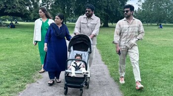 Chiranjeevi with his family in London