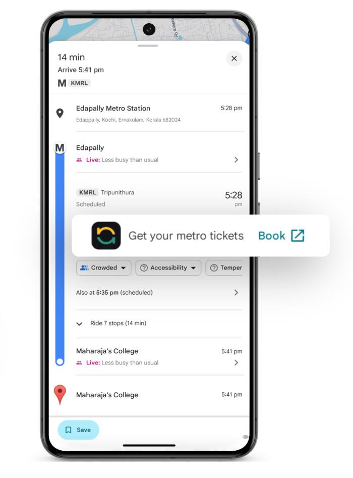 Metro ticket bookings
