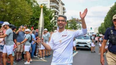 Paris Olympics 2024: Abhinav Bindra carrying the Olympic Torch