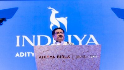 Aditya Birla Group Chairman Kumar Mangalam Birla at the launch of its new retail jewellery under the brand 'Indriya' on July 26.