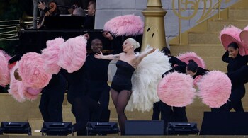 Lady Gaga’s performance not only set a high bar for the Paris Olympics 2024 but also paid a beautiful homage to French culture, leaving an indelible mark on the event and its spectators. (Image Credits: Reuters)
