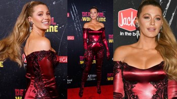 Blake Lively is the face behind the Lady Deadpool mask