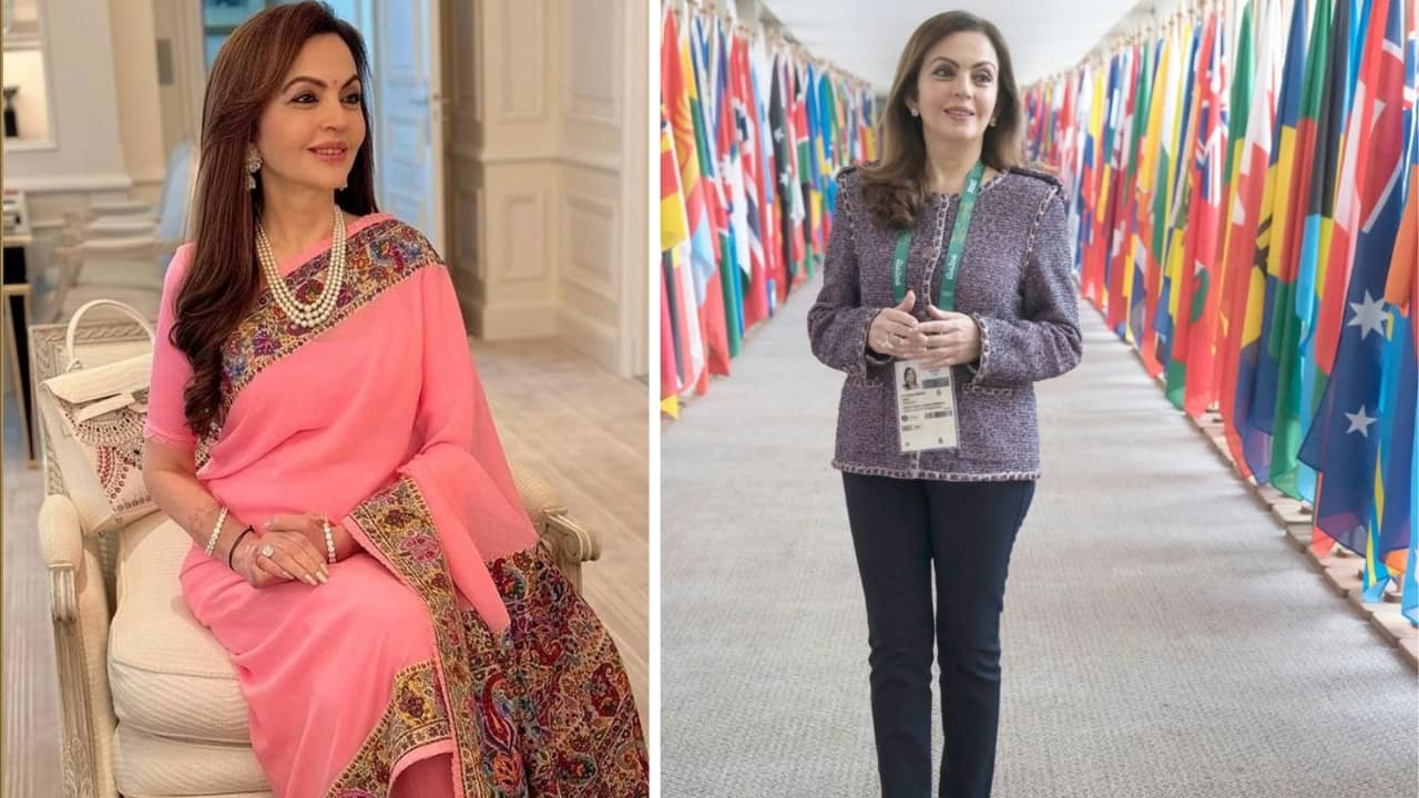 Nita Ambani makes powerful fashion statement to promote Indian crafts at the Paris 2024 Olympics India House
