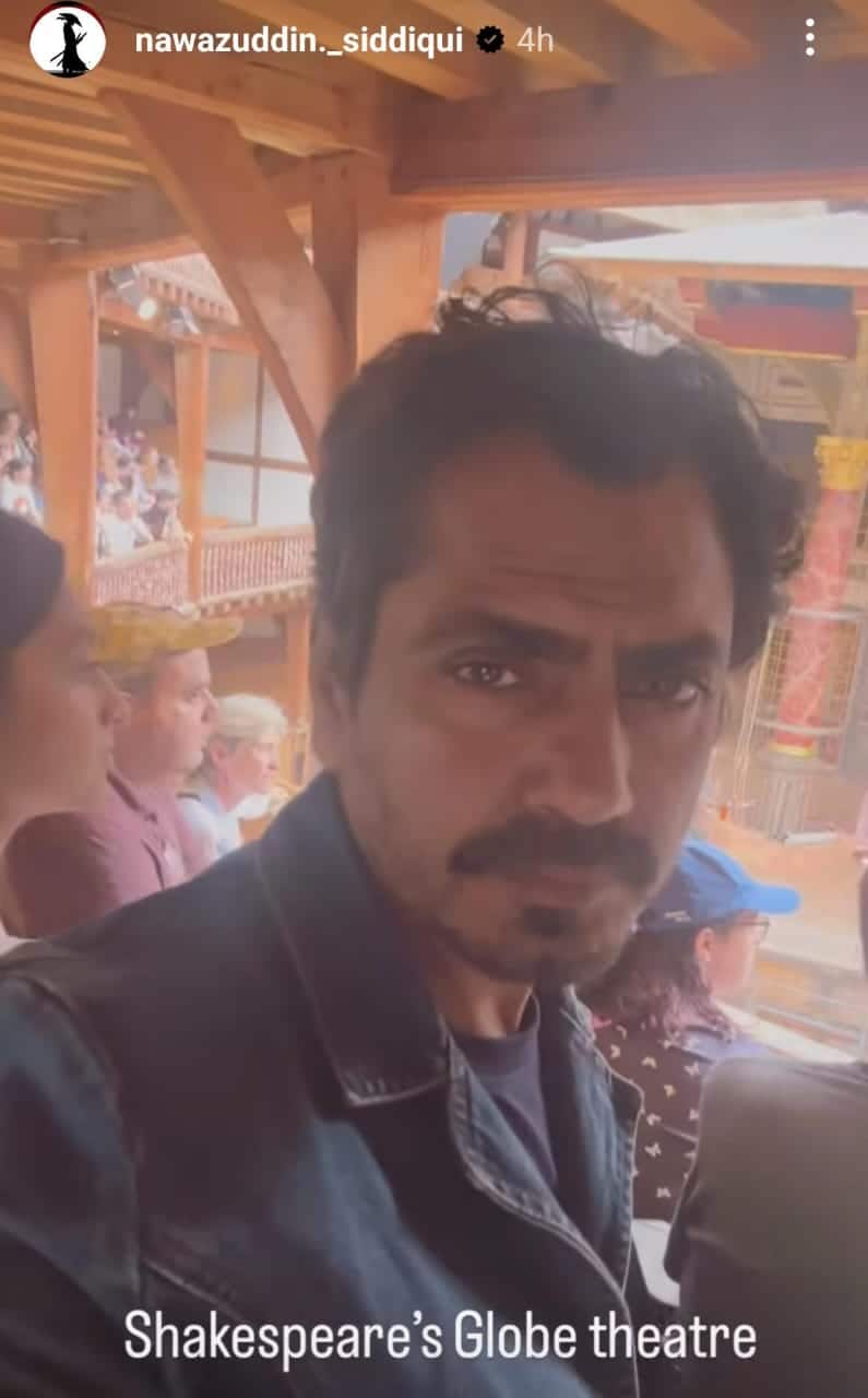Nawazuddin and his daughter in London