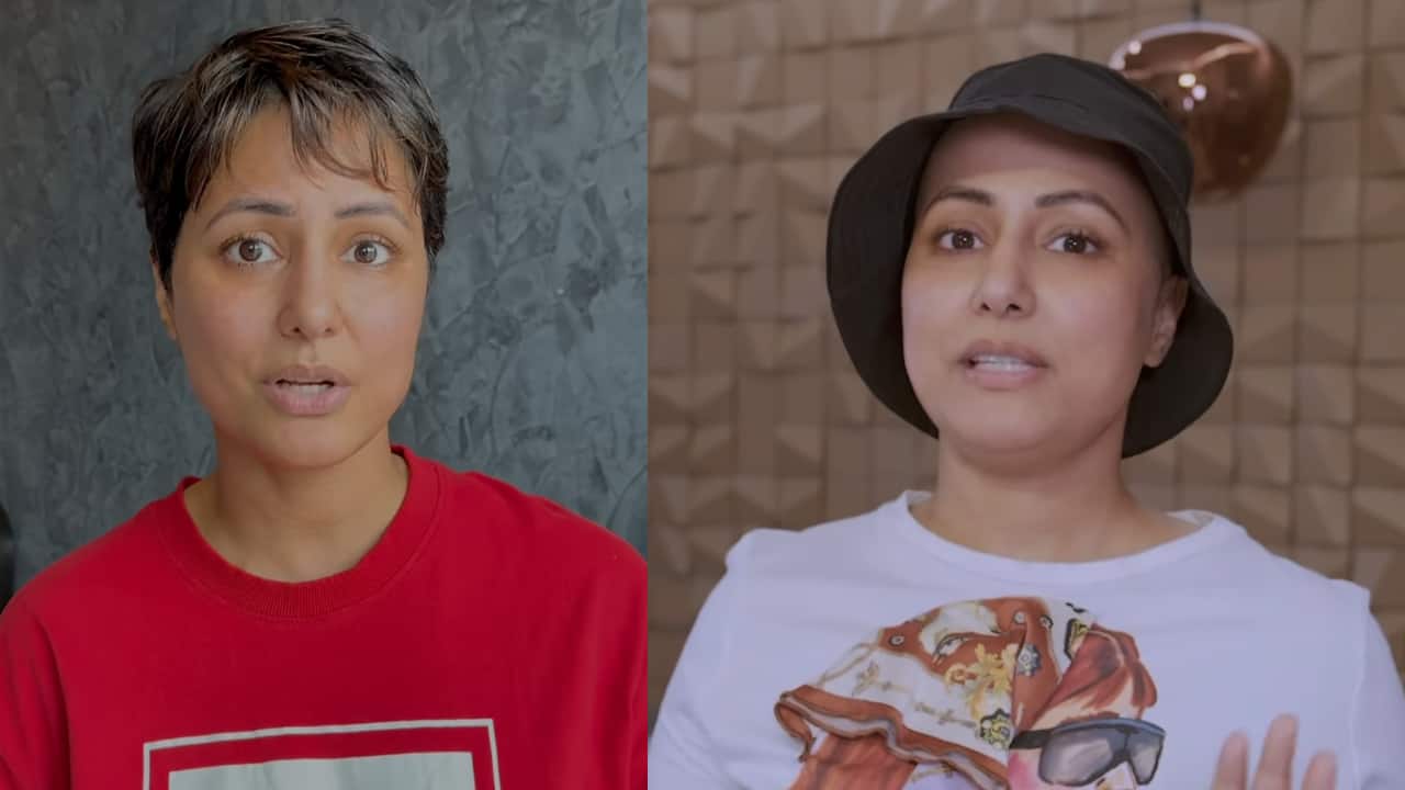 Hina Khan cuts off her pixie hair, goes bald amid cancer treatment