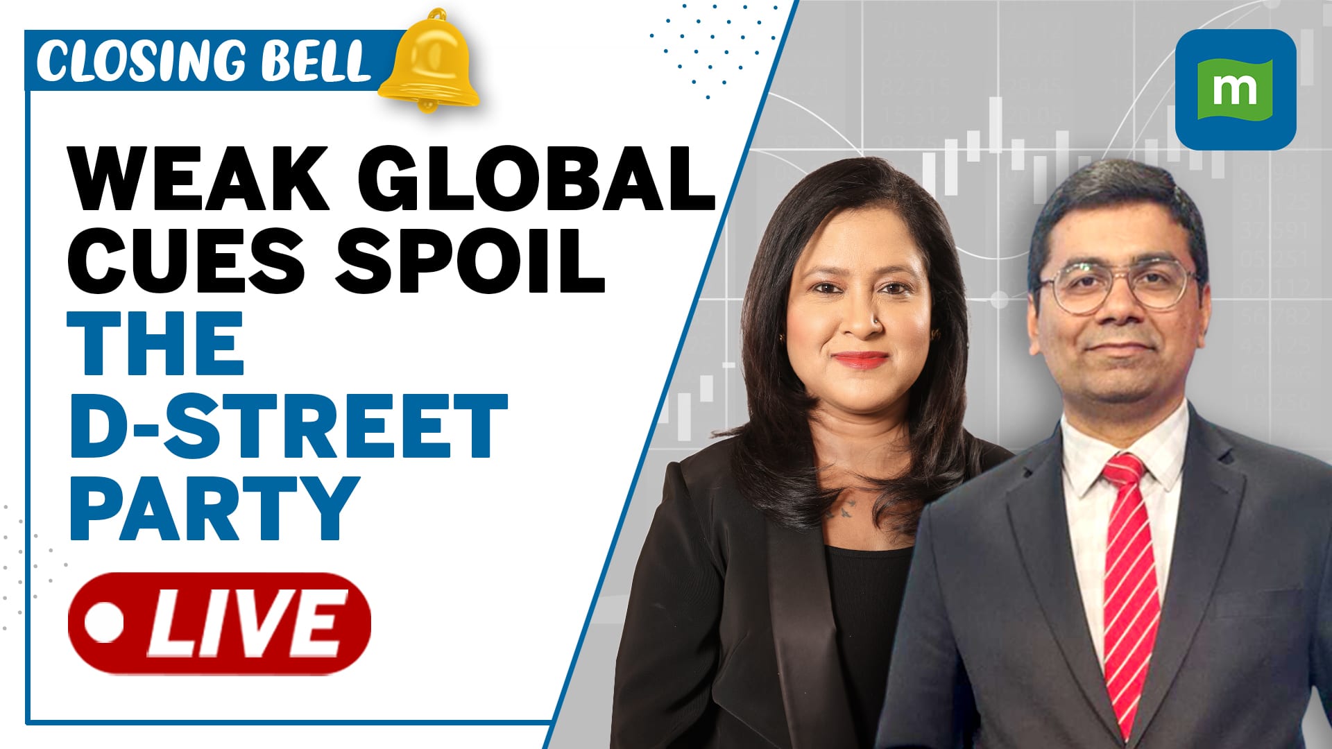 Nifty, Sensex tumble on weak global cues; Realty, Autos big drags| Zomato zooms| Closing Bell