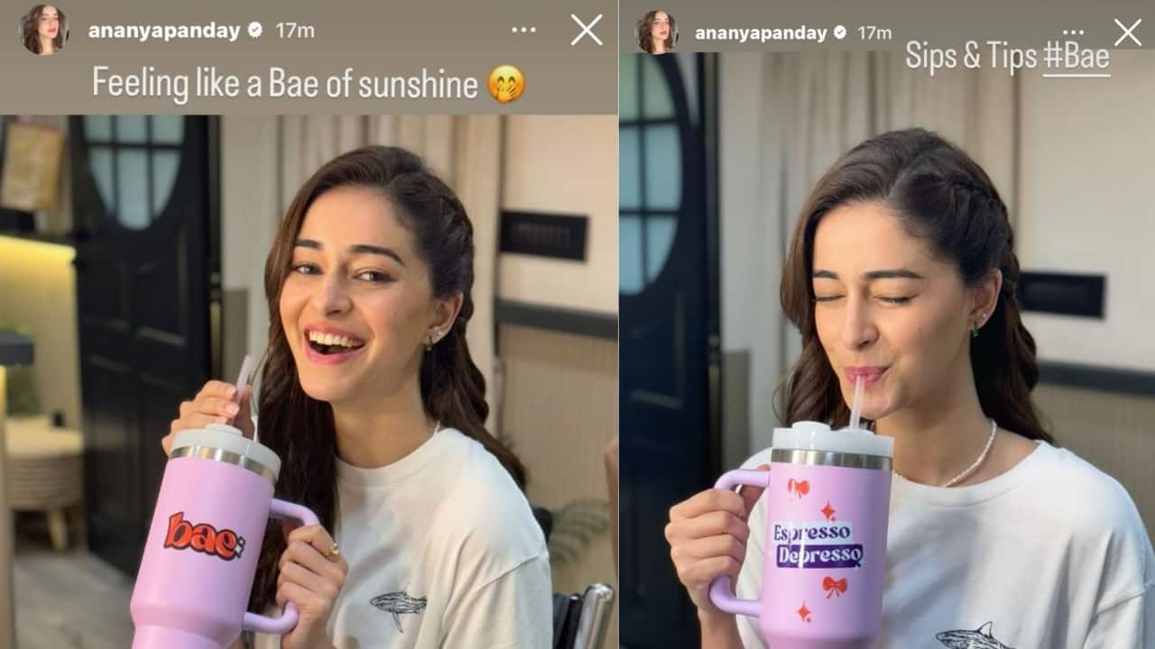 Ananya Panday keeps it stylish with her not so Bae-sic sipper