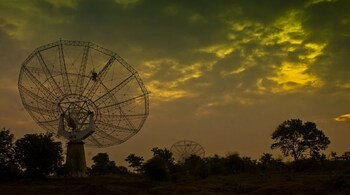 The Giant Metrewave Radio Telescope at the National Centre for Radio Astrophysics is located near Pune (Image:TIFR)