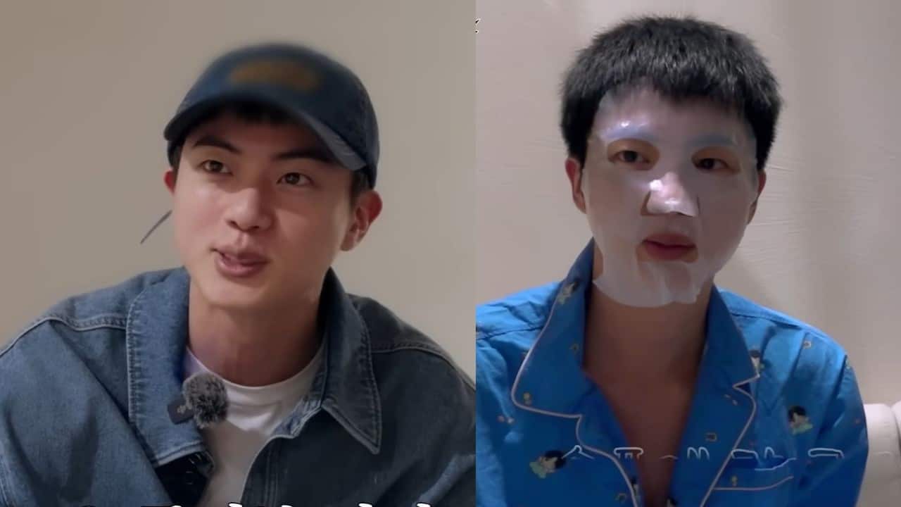 RUN JIN new teaser shows BTS' Jin's relaxing routine - pajamas, sheet mask and gaming - watch video