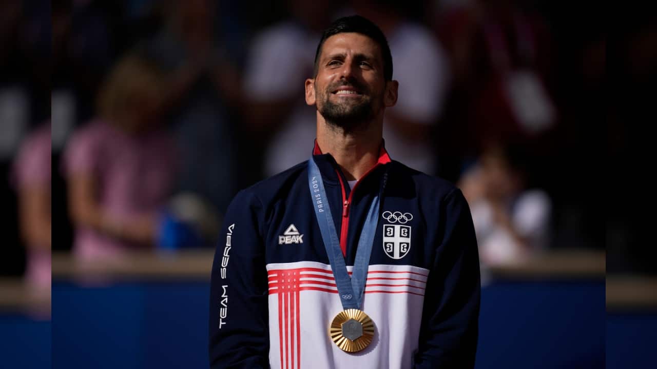 He is the only player to have won Olympic singles gold, a Grand Slam title, and all nine Masters 1000 events. Djokovic holds the standalone men's records for Grand Slam championships (24), Nitto ATP Finals titles (7), and Masters 1000 titles (40). (Image: AP)