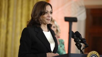 Donald Trump attacks Kamala Harris (File)