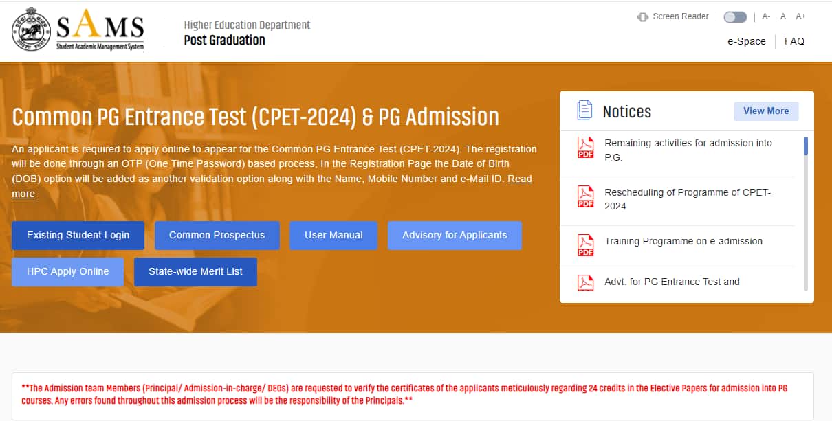 Odisha CPET Result 2024 out today at pg.samsodisha.gov.in, check counselling process here