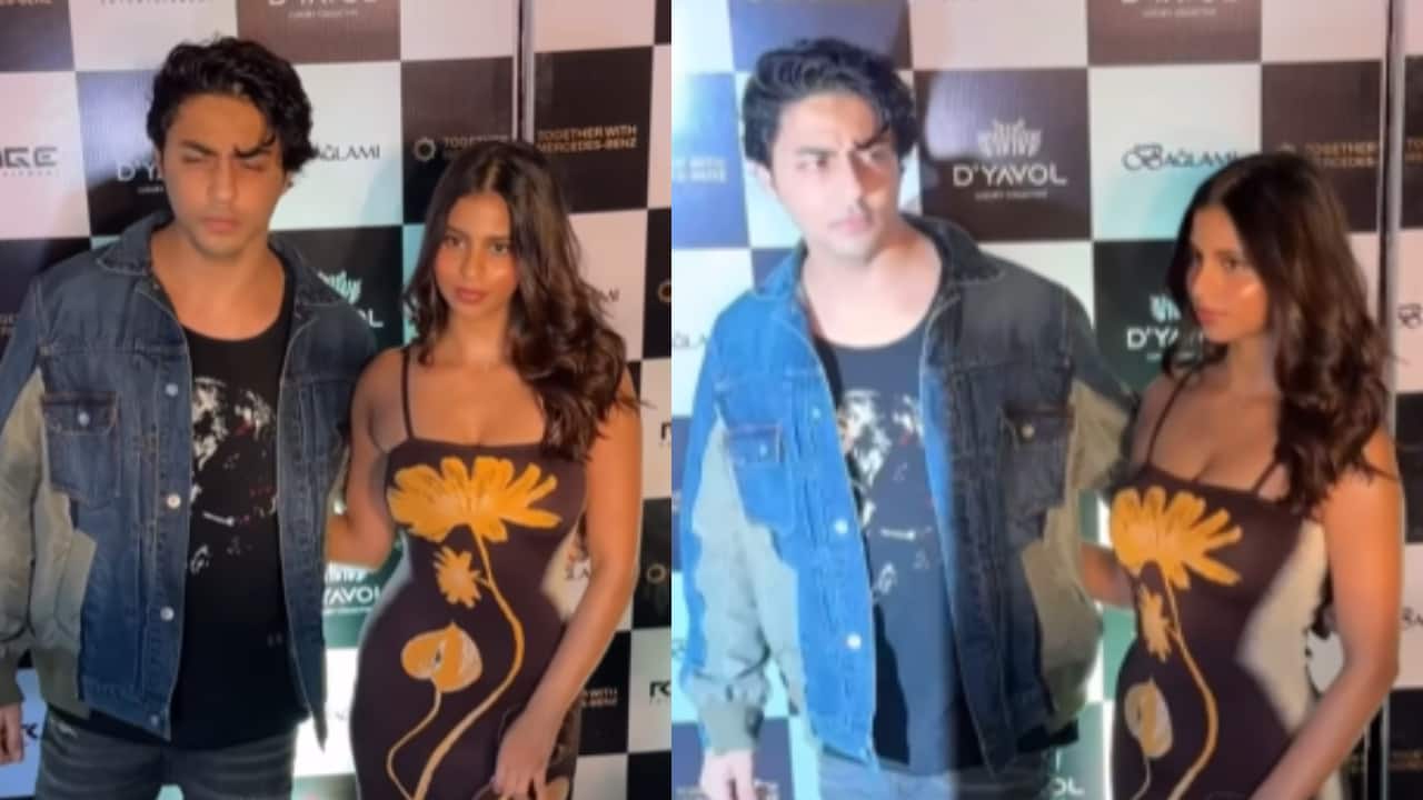 Aryan Khan and Suhana Khan make stylish appearances at an event in Mumbai with their rumoured partners Larissa Bonesi and Agastya Nanda