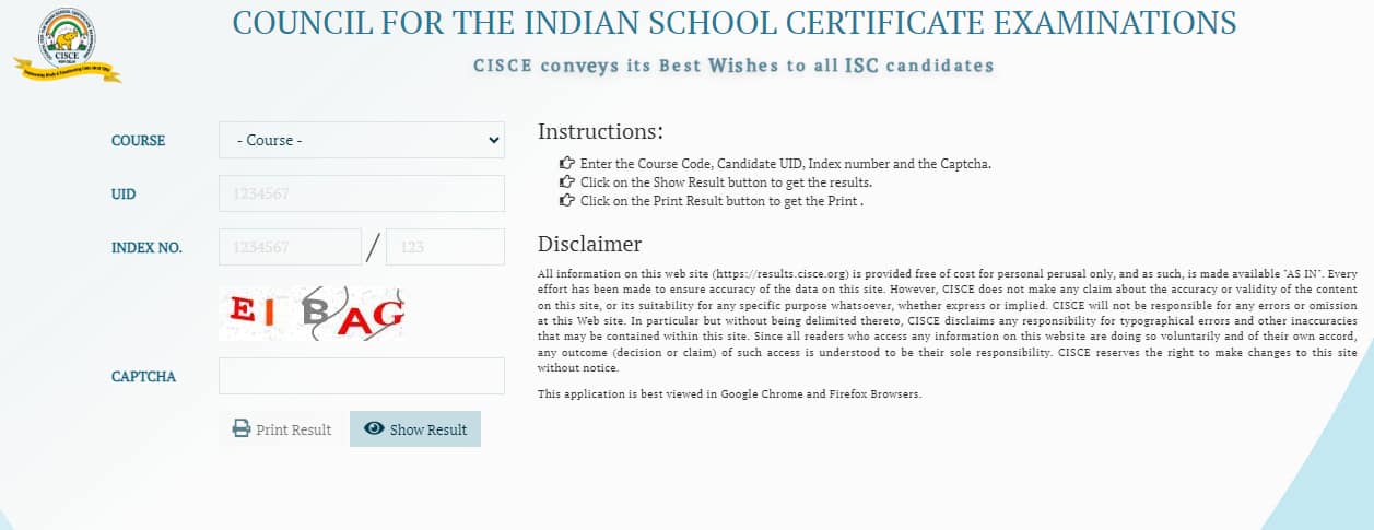 Isc Report Card CISCE ISC 12th Improvement Result 2024 declared at cisce.org, direct ...