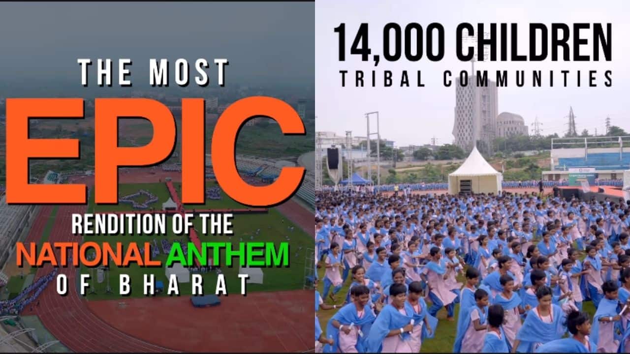 Ricky Kej's new anthem version breaks records with 14,000 tribal children and renowned musicians