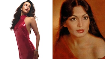 parveen babi red dress Parveen babi fashion