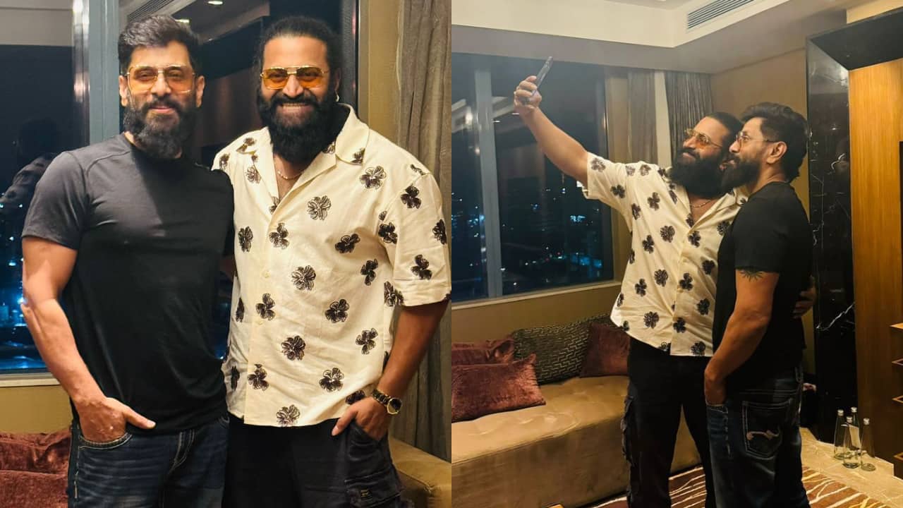 Rishab Shetty finally meets his idol Chiyaan Vikram after 24 years of wait