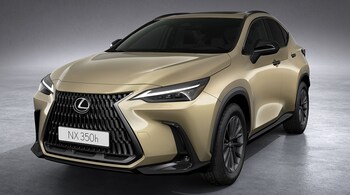 The NX has always been a looker, but the new paint scheme, aided by the new blacked-out grille