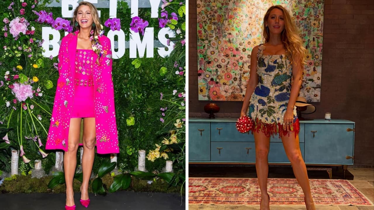 Blake Lively is channeling her inner Barbie with floral method dressing for film promotions