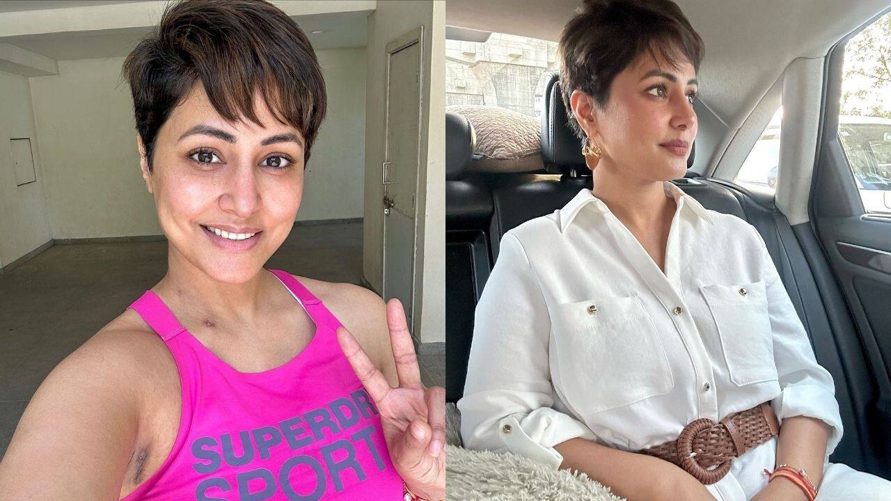 Hina Khan pushes through Mumbai rains to stay fit: What’s your excuse?