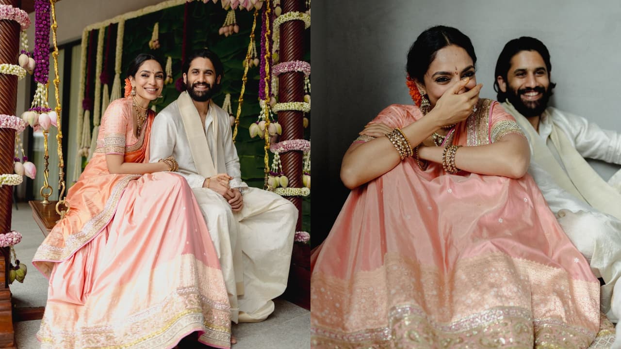 Sobhita Dhulipala shares unseen pics from her engagement with Naga Chaitanya, Alongside a heartfelt poem