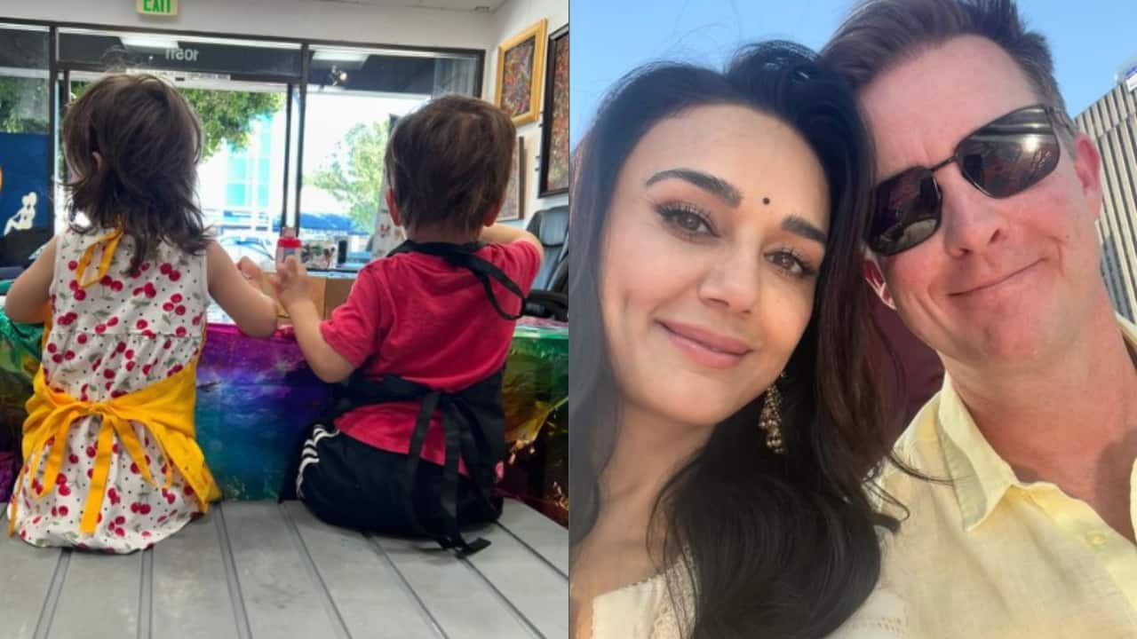 Preity Zinta shares heartfelt post as her kids Jai and Gia start school