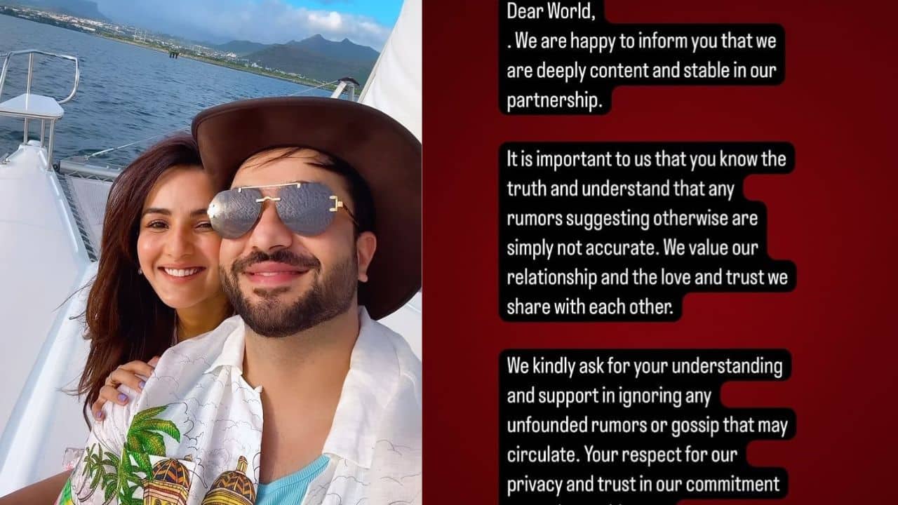 Jasmine Bhasin clarifies rumours about her breakup with Aly Gony, says "we are content..."