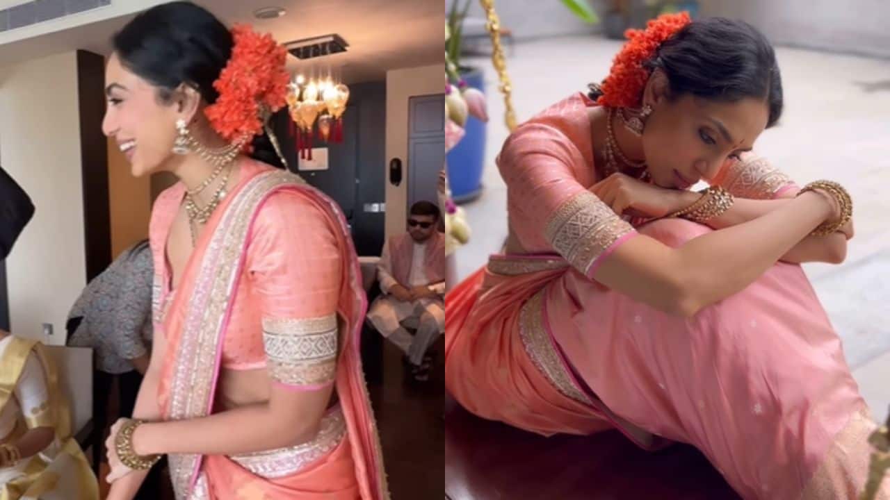 Here's how Sobhita Dhulipala got ready for her engagement with Naga Chaitanya. Watch video