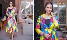 Tennis star Sania Mirza’s a vision in vibrant hues, flaunts her fashion A game in rainbow dress