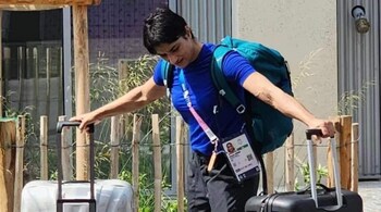 Vinesh Phogat leaves the Olympic Village in Paris