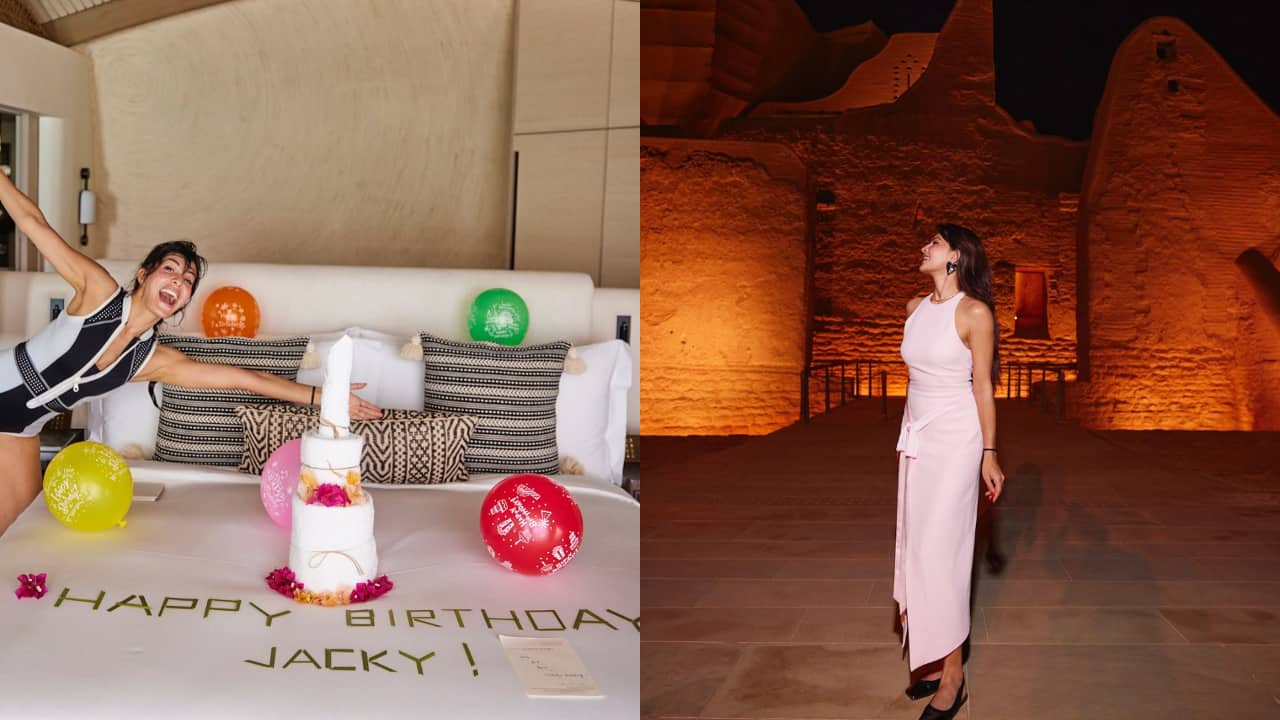 "My perfect birthday weekend getaway" Says Jacqueliene Fernandez as she celebrates her birthday in Saudi!