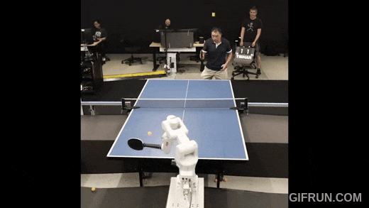 Beep, boop, backhand smash! 