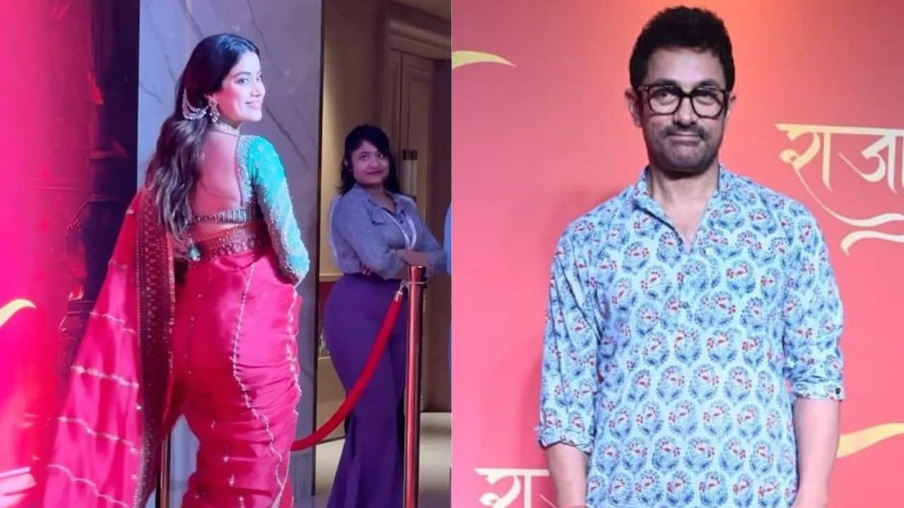 Janhvi Kapoor, Aamir Khan at the premiere of musical Rajadhiraaj: Love Life Leela