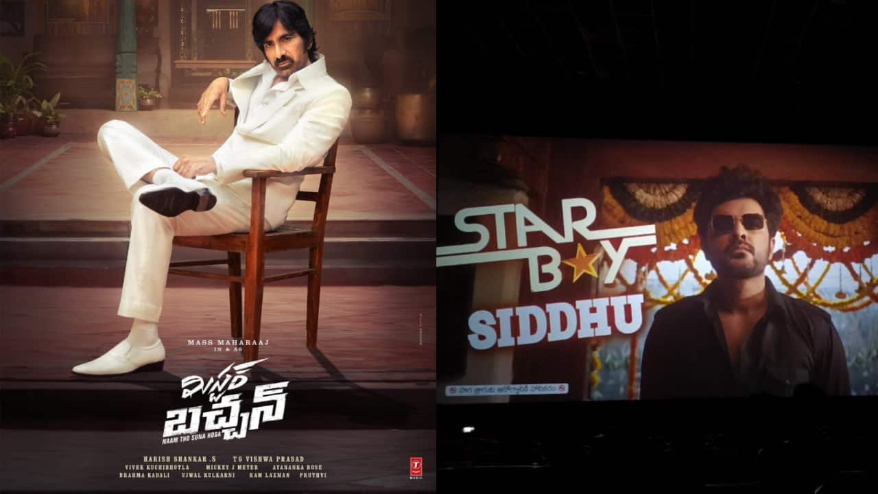 Mr Bachchan Twitter Review: Netizens praise Ravi Teja's film's first half and Starboy Siddhu's grand entry