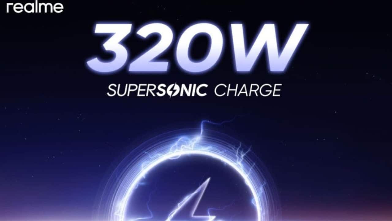 Realme's new 320W SuperSonic charge technology can refuel your phone in under 5 minutes