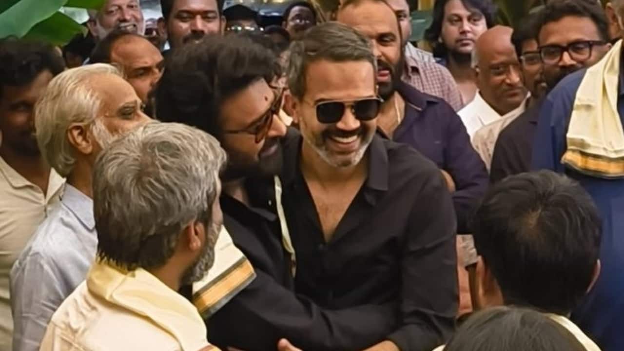 Prabhas and Director Hanu Raghavapudi kick off new film Fauji with grand puja ceremony, watch pics