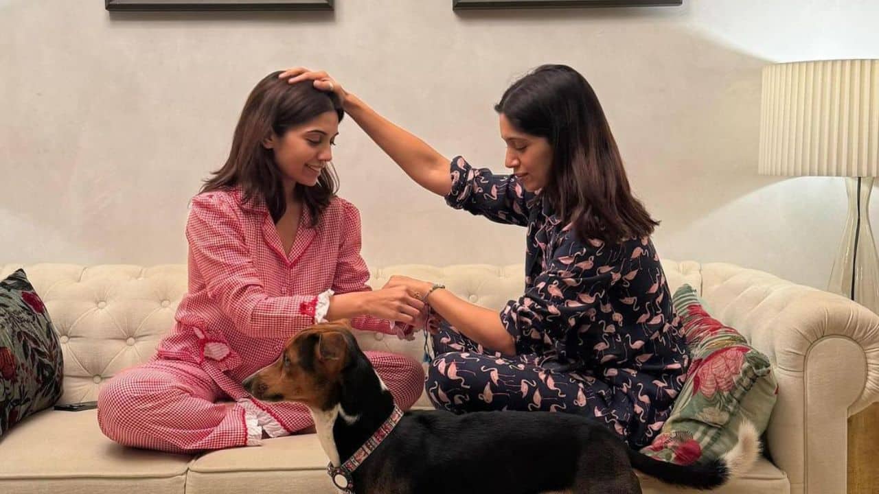 Sisters Bhumi Pednekar and Samiksha Pednekar celebrate Rakhshabandhan in a unique way, see pics