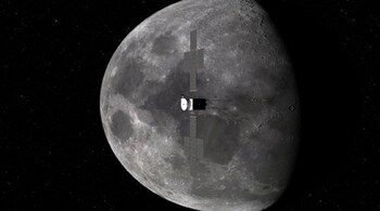 It’s a double world first. The first-ever lunar-Earth flyby, and the first-ever double gravity assist manoeuvre.