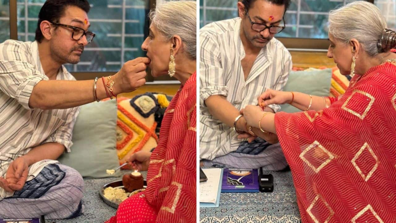 Aamir Khan celebrates Raksha Bandhan with sister; Ananya Panday posts pics from her celebrations, see