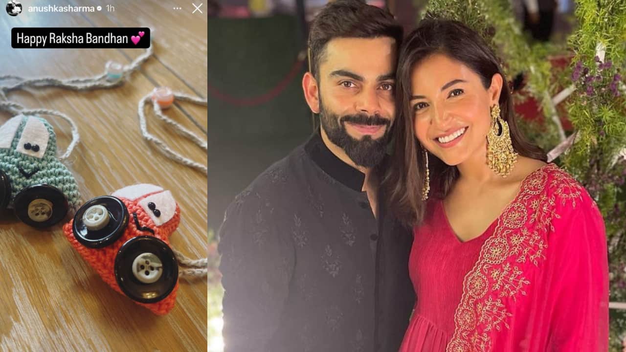 Anushka Sharma-Virat Kohli's kids Akaay and Vamika celebrate their first Rakshabandhan, actress shares pic