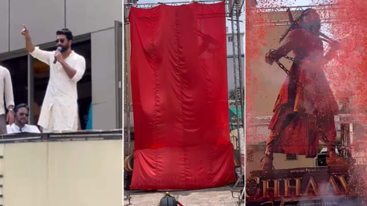Vicky Kaushal unveils the new poster of Chhava at Chitra Cinema, showcases his powerful role as Sambhaji Maharaj