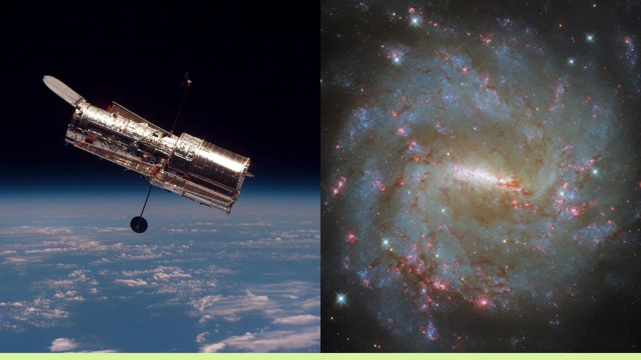 Hubble telescope captures a detailed image of a barred spiral galaxy 69 million light-years away; check out this breathtaking image here